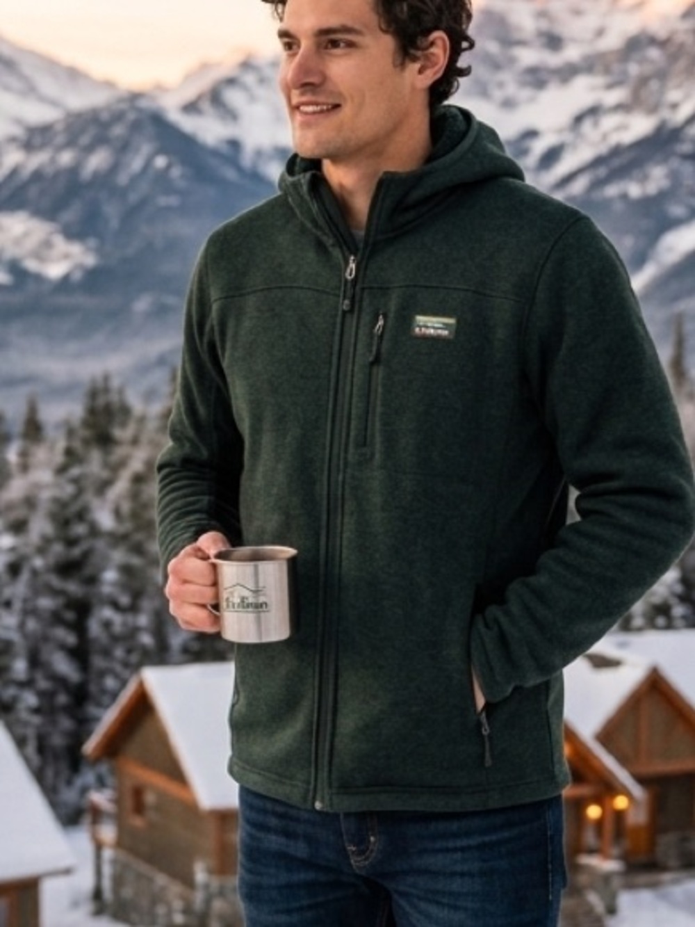 🏔️ L.L. Bean Full-Zip Sweater Fleece Jacket - Men’s Large Tall